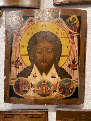 Große ikone mandylion jesus - ikone,