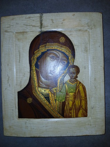 Antik russische ikone mutter - antik,
