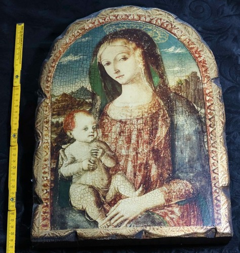 Alte ikone madonna mit - ikone, kind