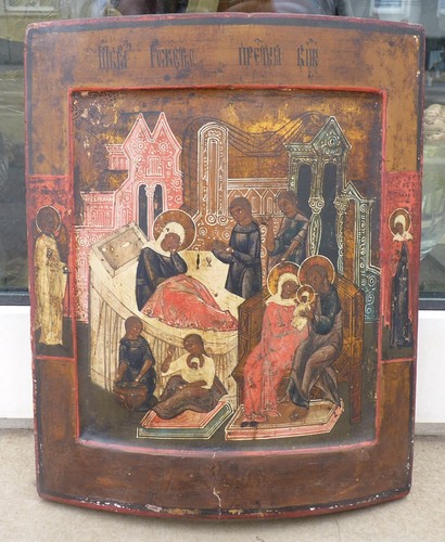 Orig russische ikone geburt - orig.,
