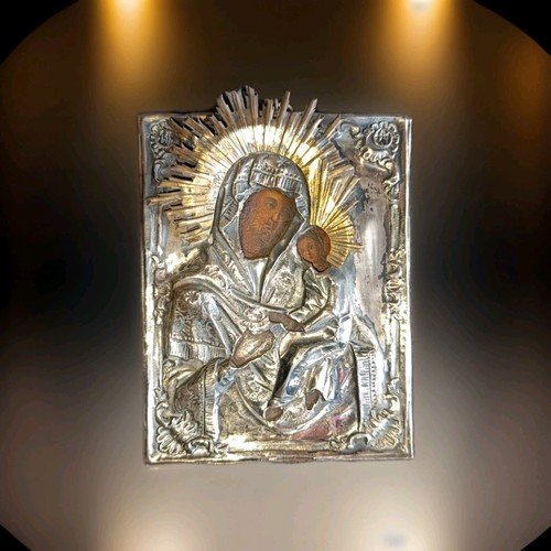 Silber ikone mit - silber,