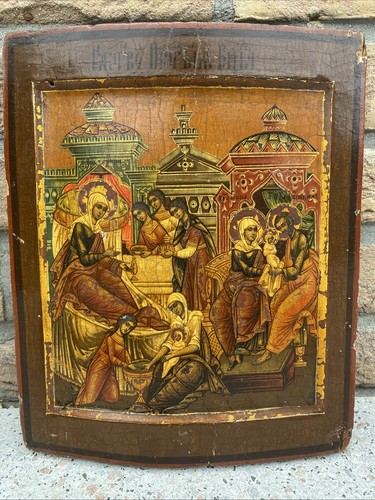 Alte russische ikone holzikone - alte,