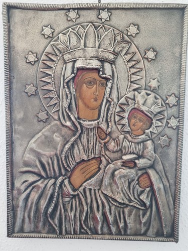 Antike ikone muttergottes - antike, mit