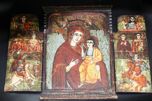 Altes schönes triptychon - altes,