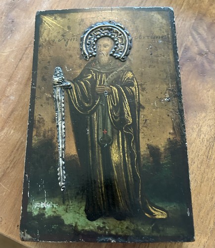 Orthodoxe ikone auf holztafel - ikone,