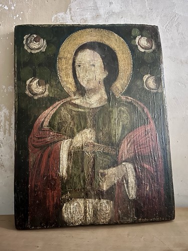Antike russische ikone auf - antike,