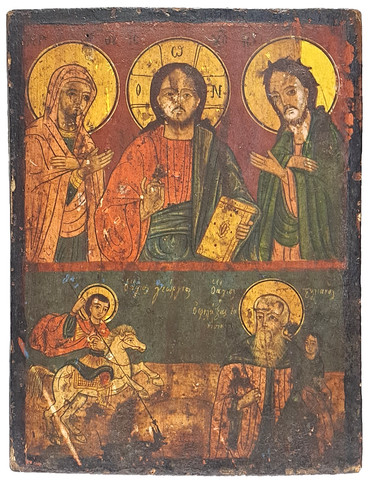 Antike ikone deesis - antike,