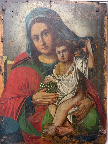 Russische ikone madonna - ikone, mit